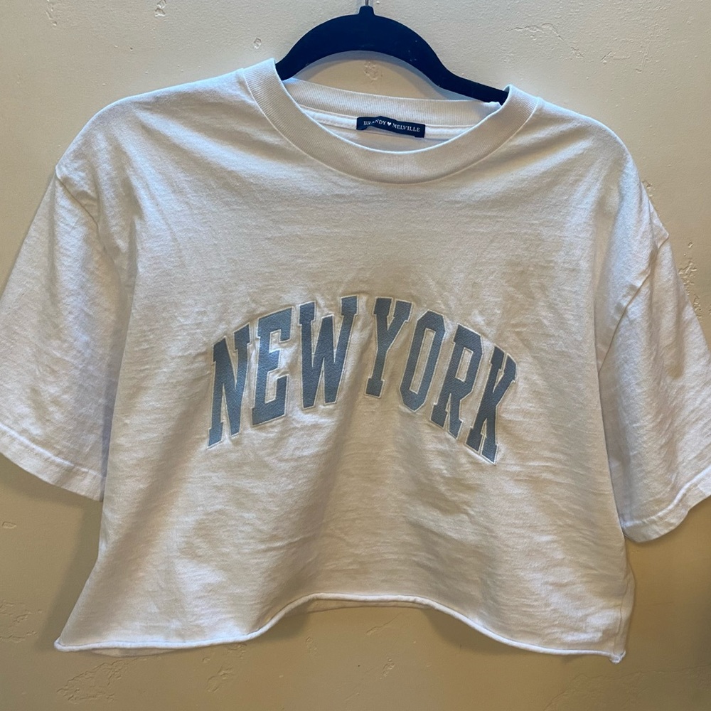 New York cropped brandy shirt